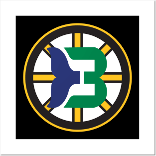 Bruins Hartford Logo Mashup Posters and Art